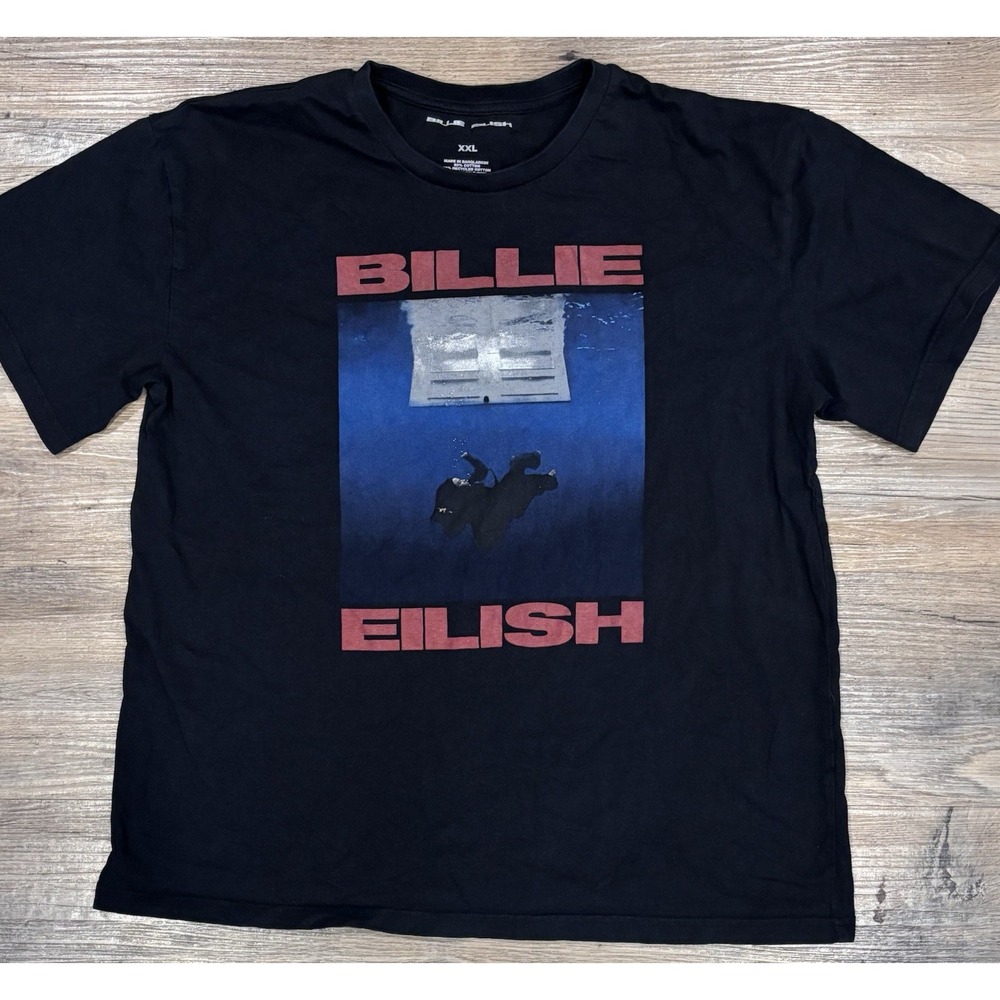 Billie Eilish T-Shirt Adult XXL Hit Me Hard And Soft 2024 Album Merch Crewneck